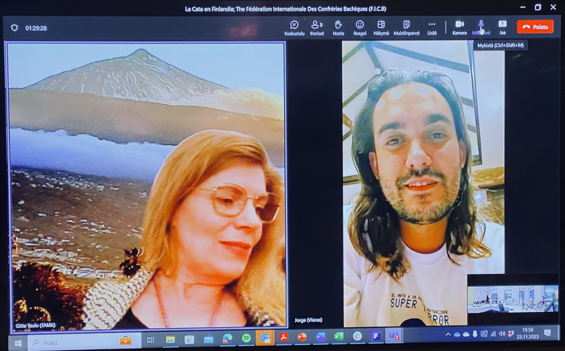 Gitte ja viinitilallinen Teams